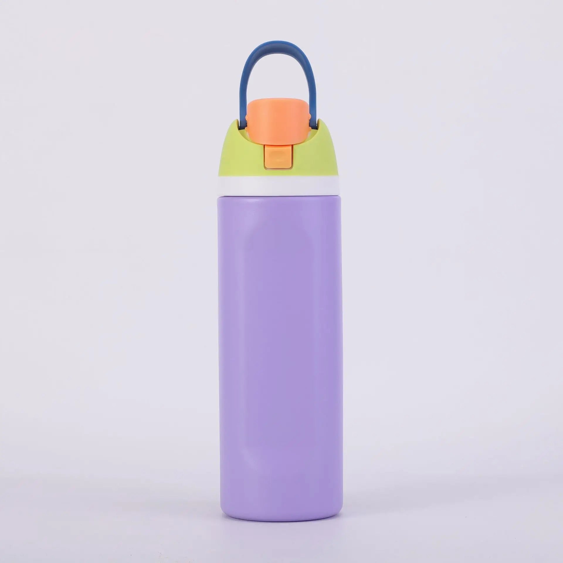 16/19/24/32OZ New 304 Stainless Steel Fitness Cup with Handle, Macaron Colored Insulated Bottle Large Capacity Straw Fruit Cup