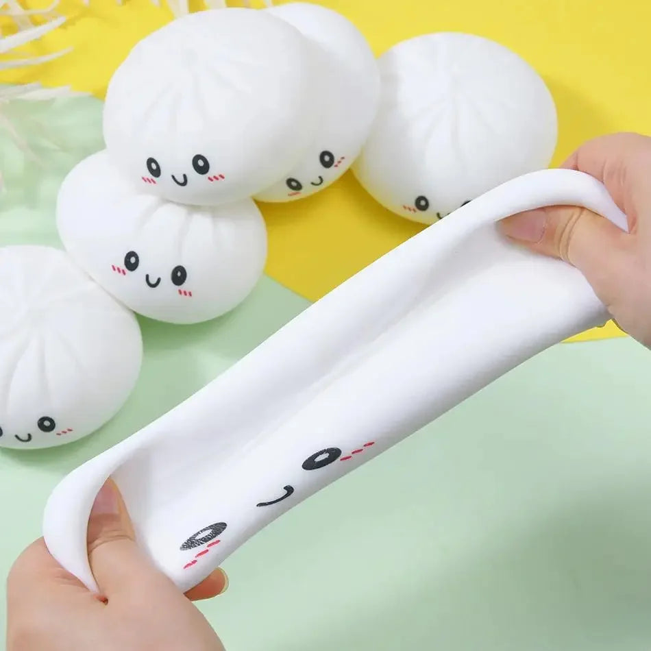 Dumpling Pressure Dumpling Squishies Cute Colorful Bun Toy Slow Rising Stress Relief Fidget Toy for Kids Adults Anti-Anxiety Gife