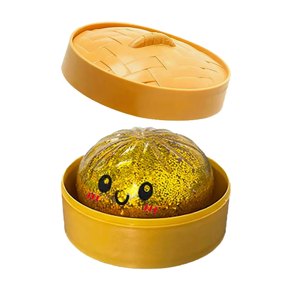 Dumpling Pressure Dumpling Squishies Cute Colorful Bun Toy Slow Rising Stress Relief Fidget Toy for Kids Adults Anti-Anxiety Gife