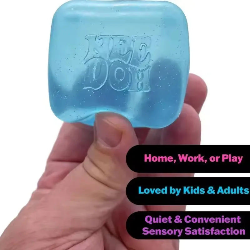 2026 New Pinch Candy Jellyfish Flow Pattern Cube Slow Rebound Stress Relief Maltose Pinch Stress Relief Toy Children's Gift