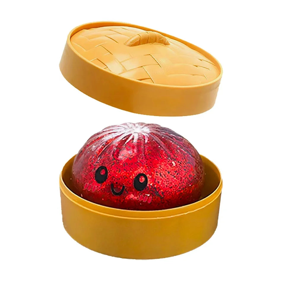 Dumpling Pressure Dumpling Squishies Cute Colorful Bun Toy Slow Rising Stress Relief Fidget Toy for Kids Adults Anti-Anxiety Gife
